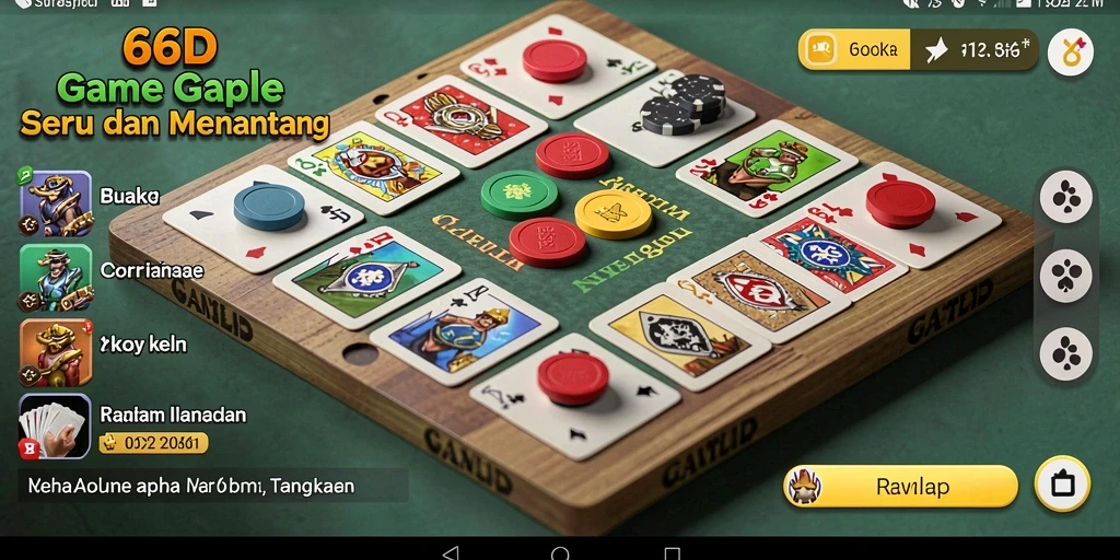 Screenshot gameplay Gaple yang seru di 66D.