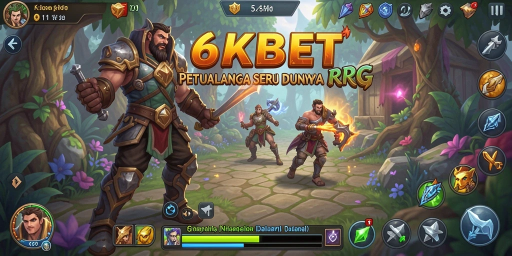 Tampilan Gameplay 66KBET dengan aksi pertempuran RPG yang mendebarkan.