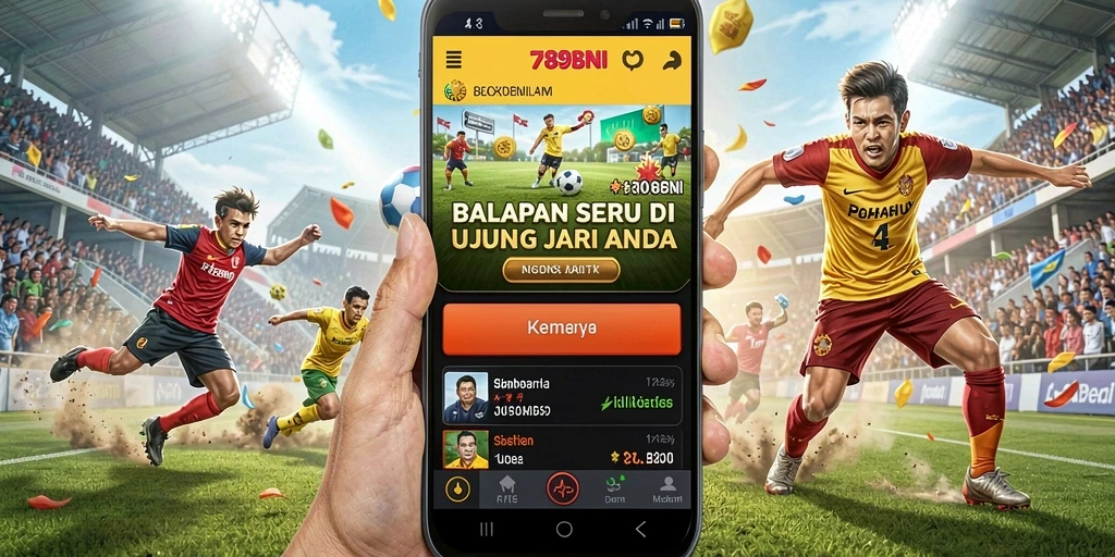 Screenshot gameplay 789BNI dengan balapan yang mendebarkan.
