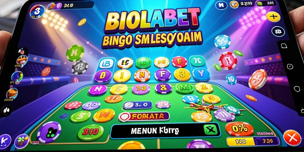 Tampilan menarik dari gameplay Bingo di BIOLABET