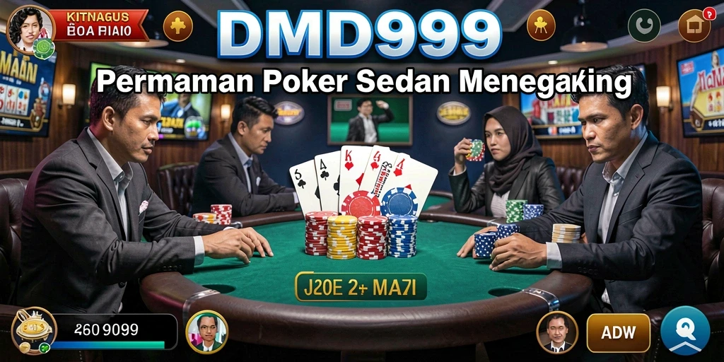 Tampilan menarik dari gameplay Poker di DMD999.