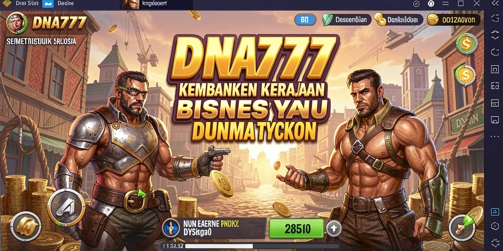 Screenshot menampilkan pengelolaan bisnis yang strategis dalam DNA777.