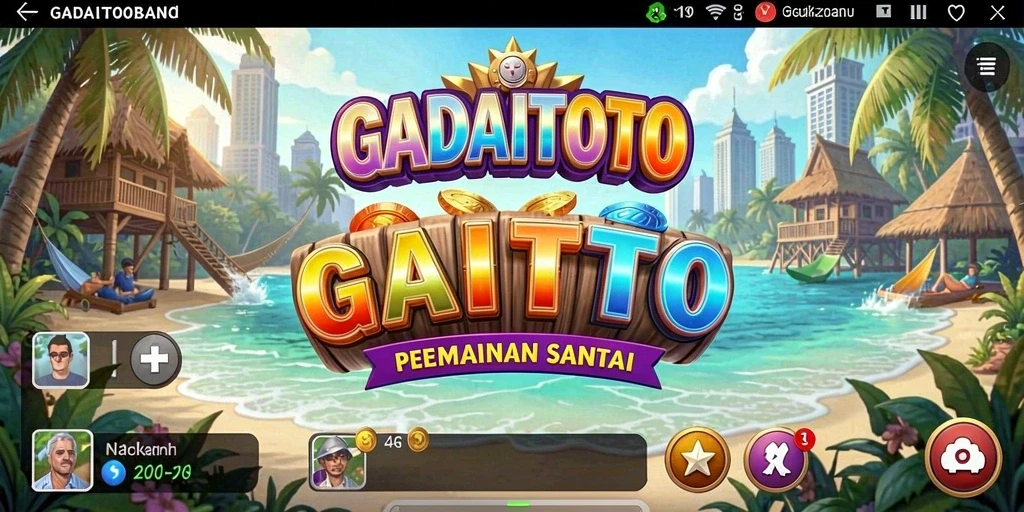 Tampilan seru dan colorful dari gameplay GADAITOTO.