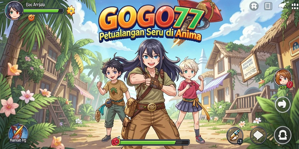 Tampilan menakjubkan dari gameplay GOGO77 dengan karakter Anime.