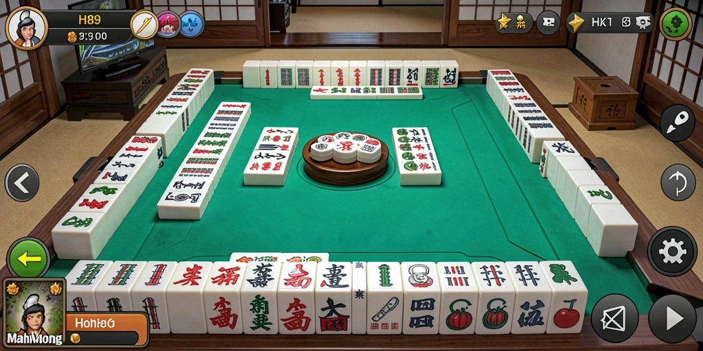 Gambaran gameplay menarik dari H89 yang menampilkan keseruan permainan Mahjong.