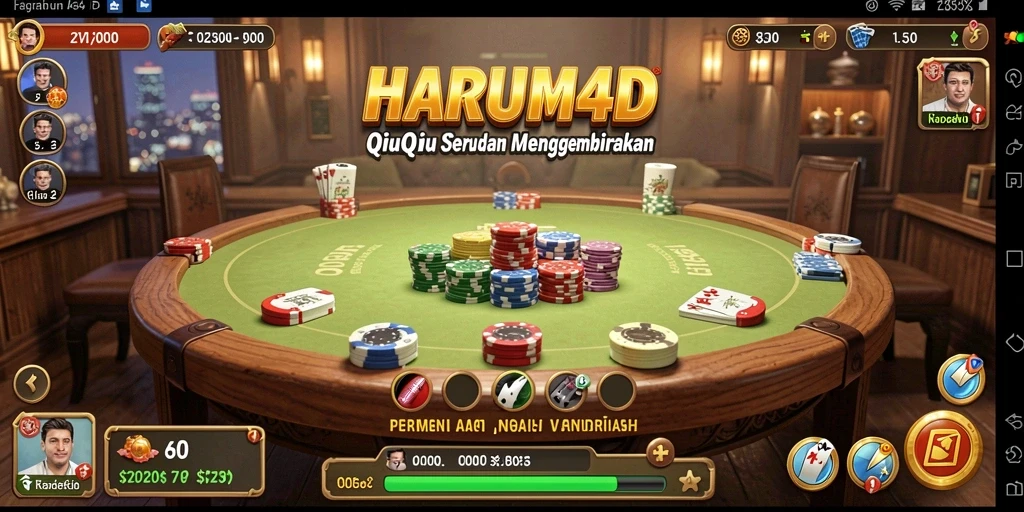Tampilan gameplay QiuQiu yang mendebarkan di HARUM4D.