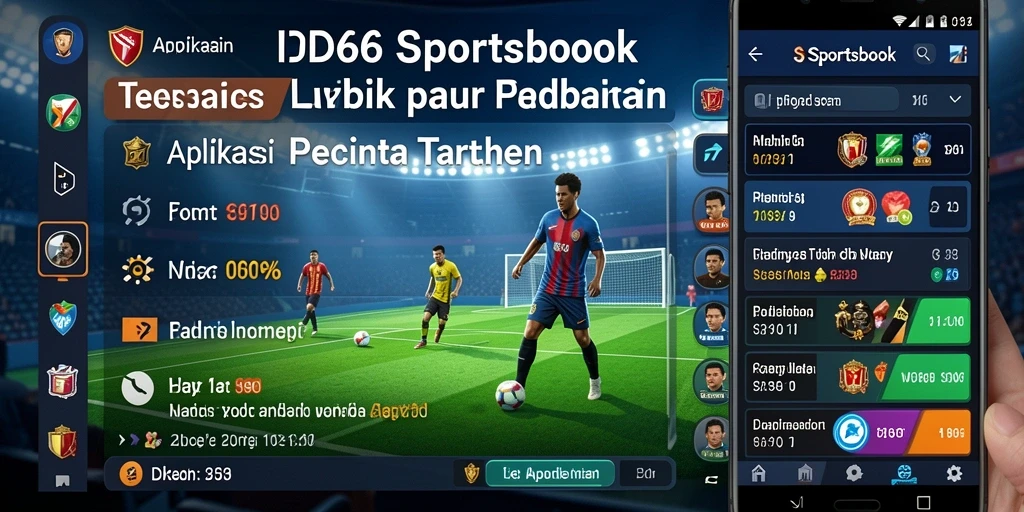 Tampilan menarik dan interaktif dari gameplay Sportsbook ID66.