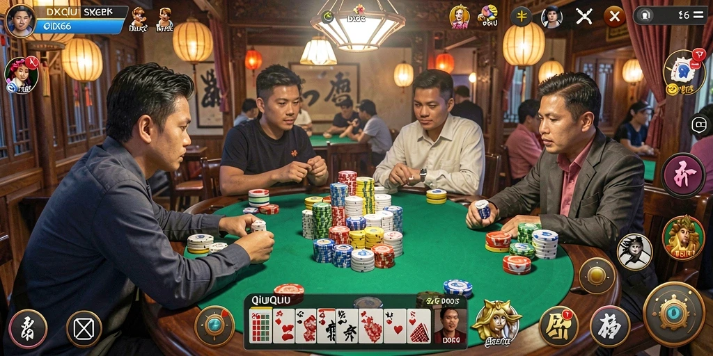 Tampilan seru permainan QiuQiu di IDX66.