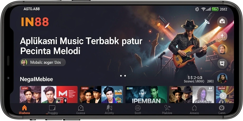 Screenshot gameplay IN88 menampilkan antarmuka musik yang menarik dan interaktif.