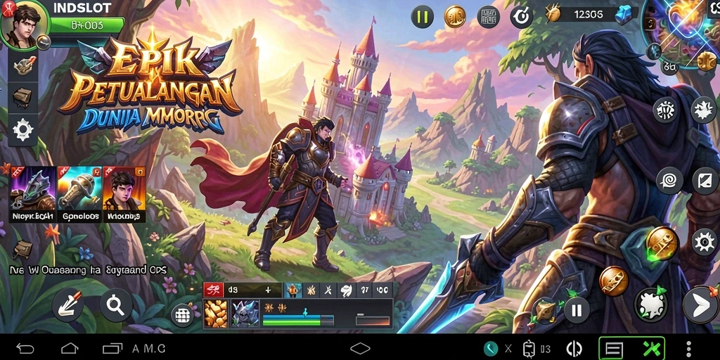 Screenshot gameplay INDSLOT yang menunjukkan aksi pertarungan seru.