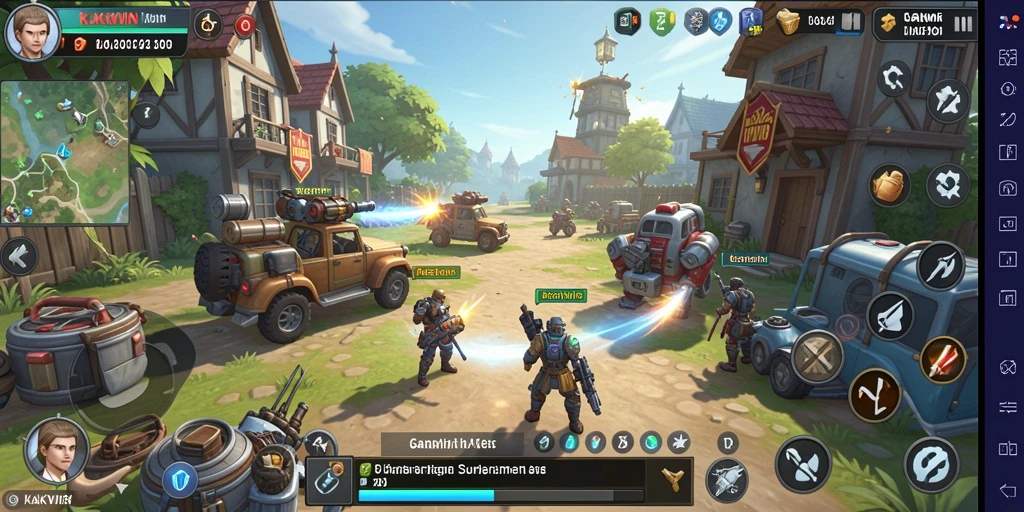 Tampilan gameplay KAKWIN dengan aksi strategi yang mendebarkan.