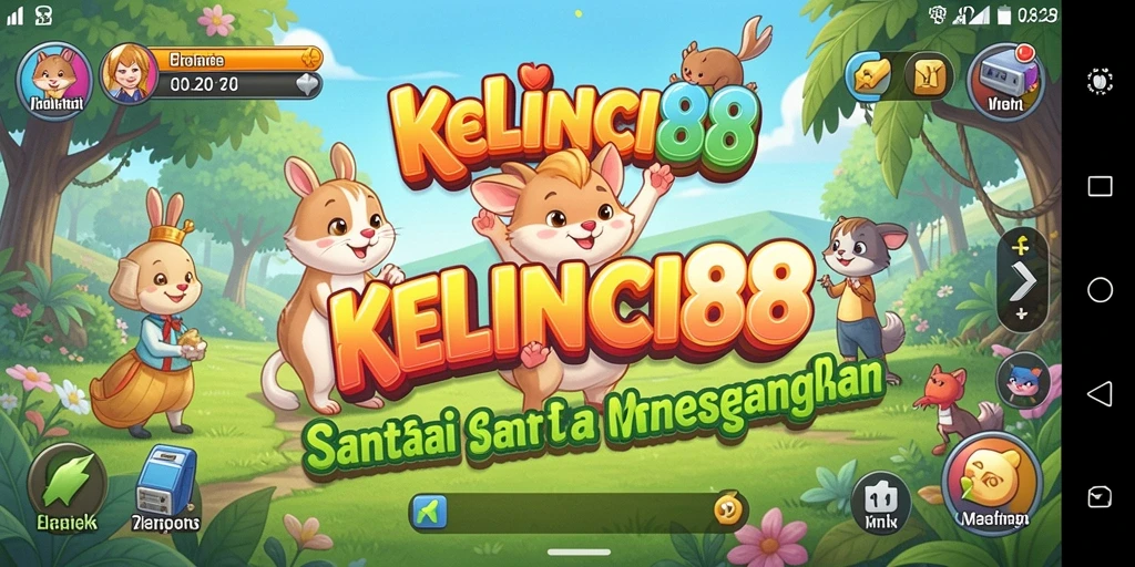 Screenshot gameplay KELINCI88 menunjukkan kelinci melompat menghindari rintangan.