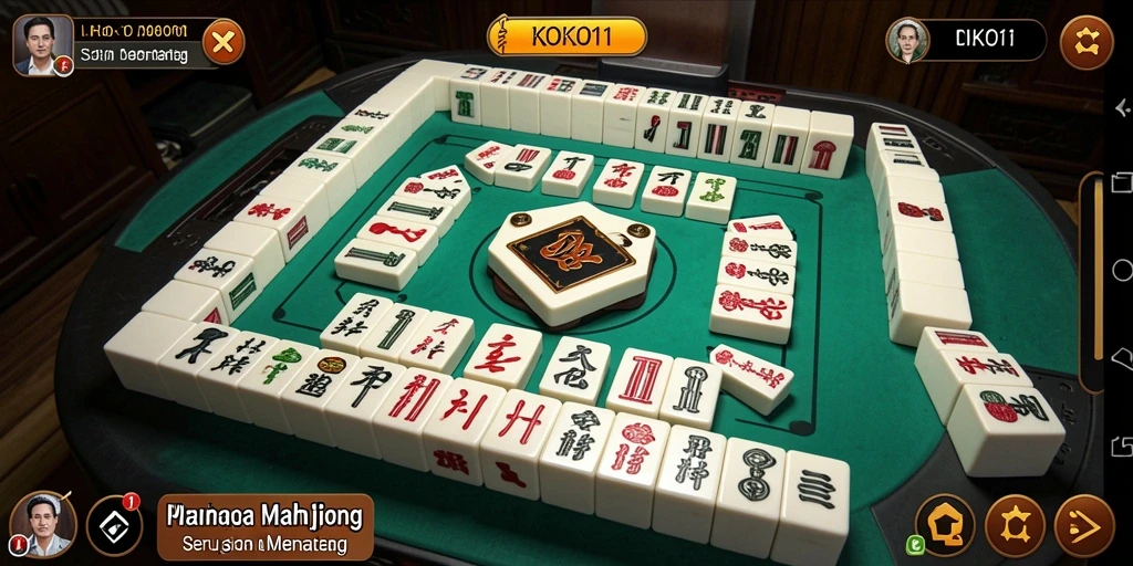 Screenshot gameplay KOKO11 menampilkan aksi seru permainan Mahjong.