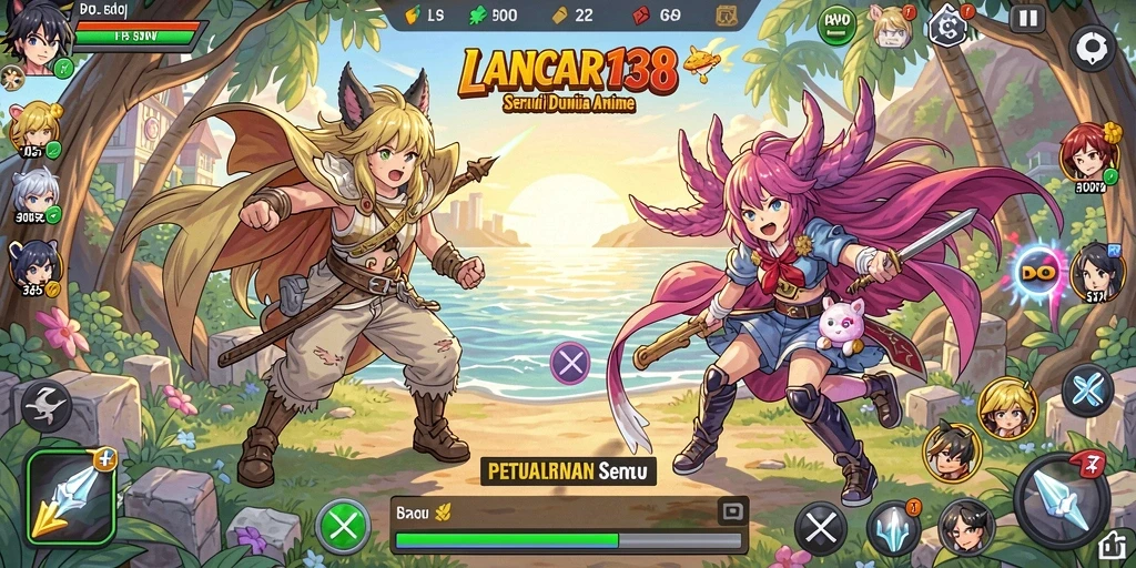 Tampilan menarik gameplay LANCAR138 dengan karakter Anime ikonik.