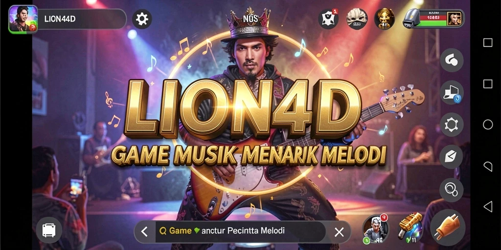 Screenshot gameplay <strong>LION4D</strong> menampilkan antarmuka yang menarik dan penuh warna.