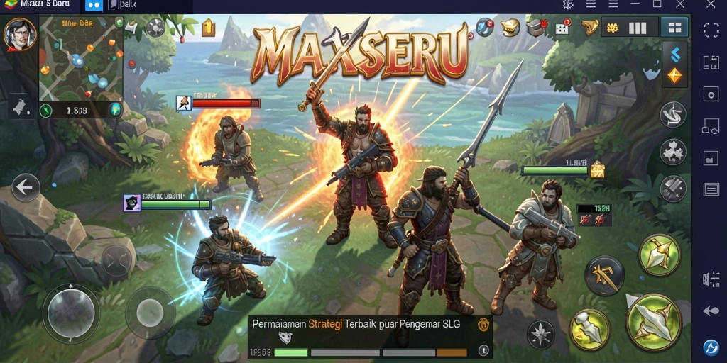 Tangkapan layar gameplay menarik dari MAXSERU di dunia SLG.