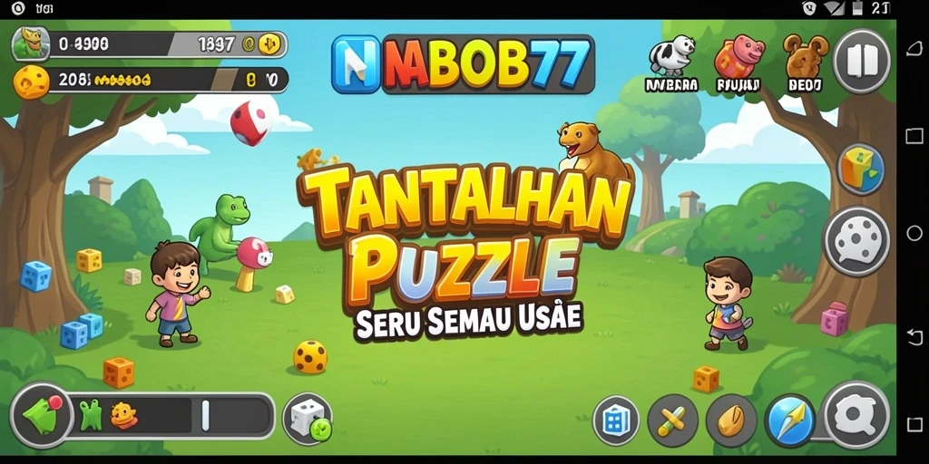Tampilan gameplay seru dari NABOB77 dengan beragam puzzle menantang.