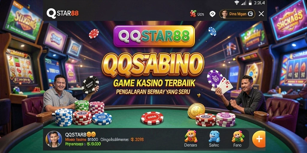 Tampilan menarik dari gameplay kasino di QQSTAR88.