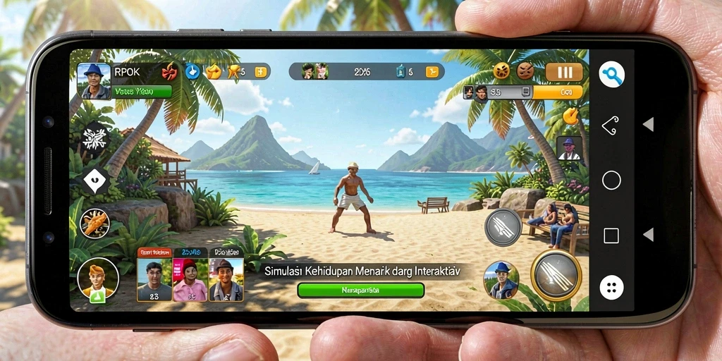 Tampilan menarik dari gameplay RPOK yang interaktif dan seru.