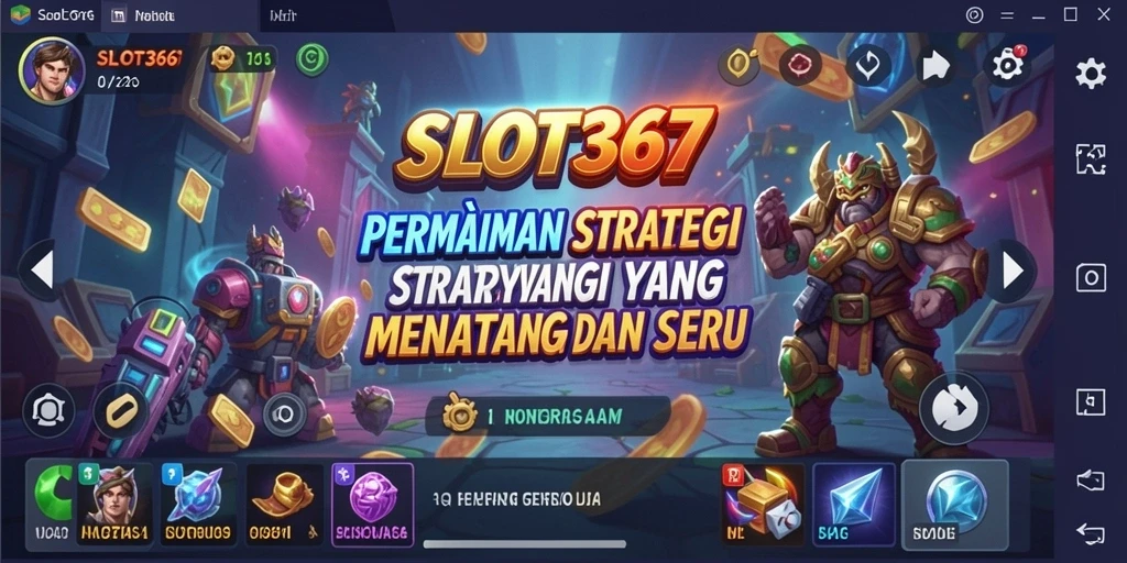 Tangkapan layar utama SLOT367 menampilkan strategi yang mendebarkan dan gameplay yang seru.