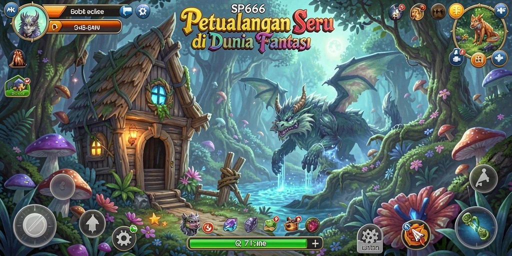 Screenshot SP666 menampilkan gameplay seru di alam petualangan.