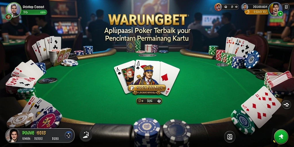 Screenshot gameplay WARUNGBET menampilkan suasana Poker yang seru dan kompetitif.
