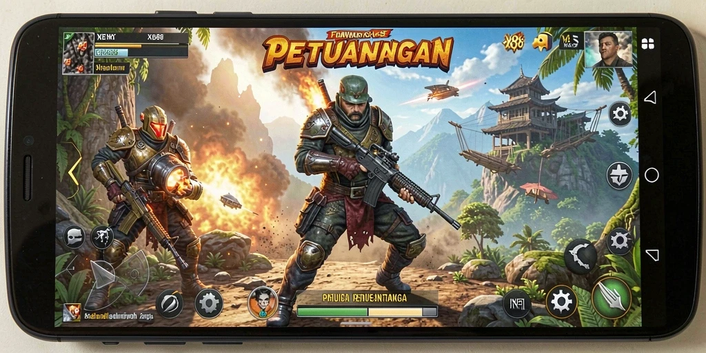 Tangkapan layar utama dari gameplay mendebarkan X88.